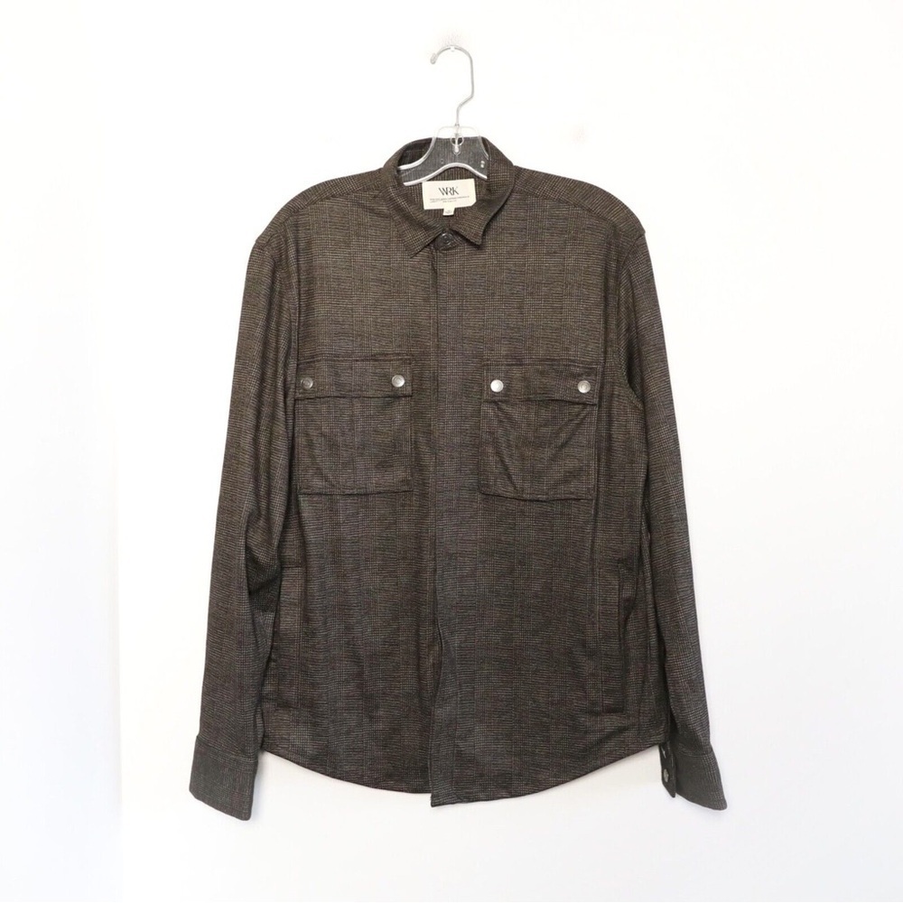NWOT W.R.K. Nordstrom men’s plaid check shirt M comfortable casual trendy casual